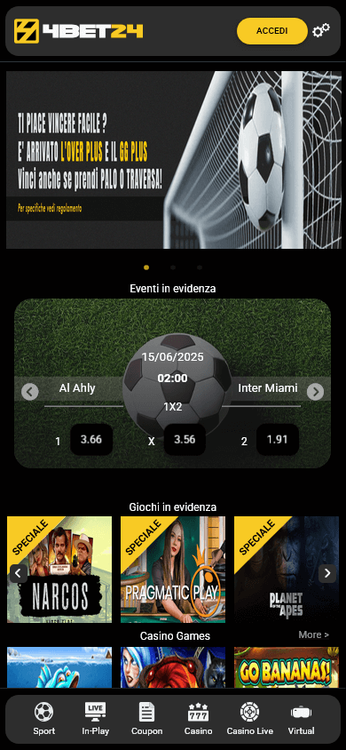 4bet24_casino_homepage_mobile