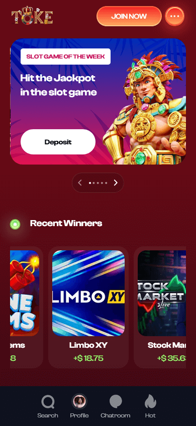 toke_casino_homepage_mobile