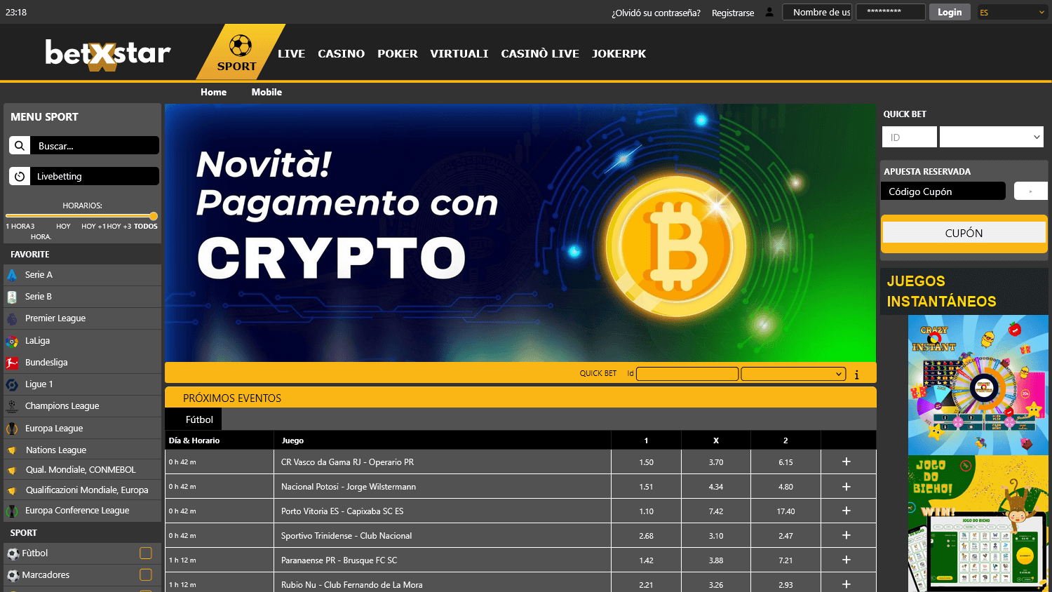 betxstar_casino_homepage_desktop