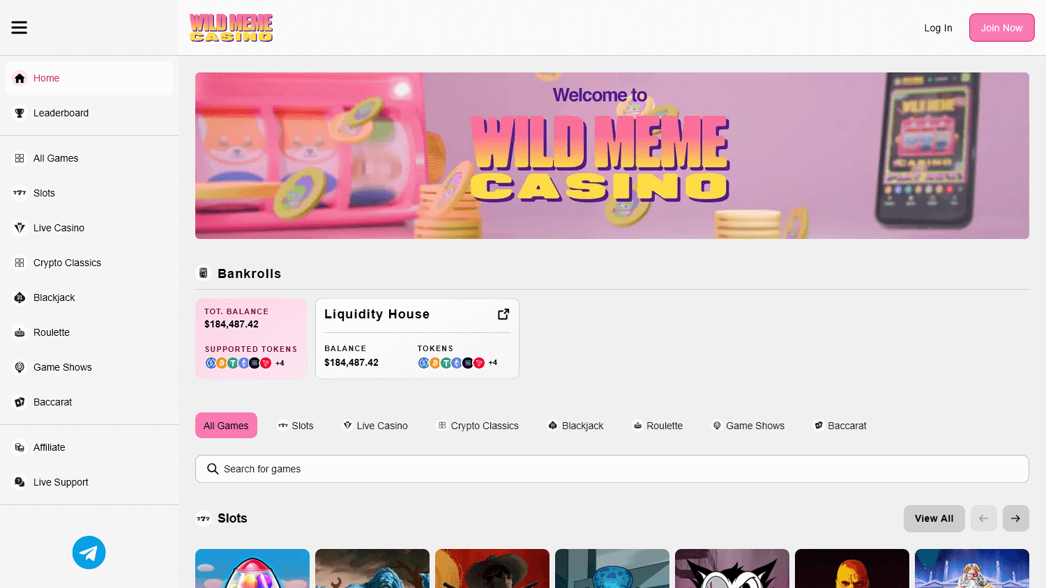 wild_meme_casino_homepage_desktop