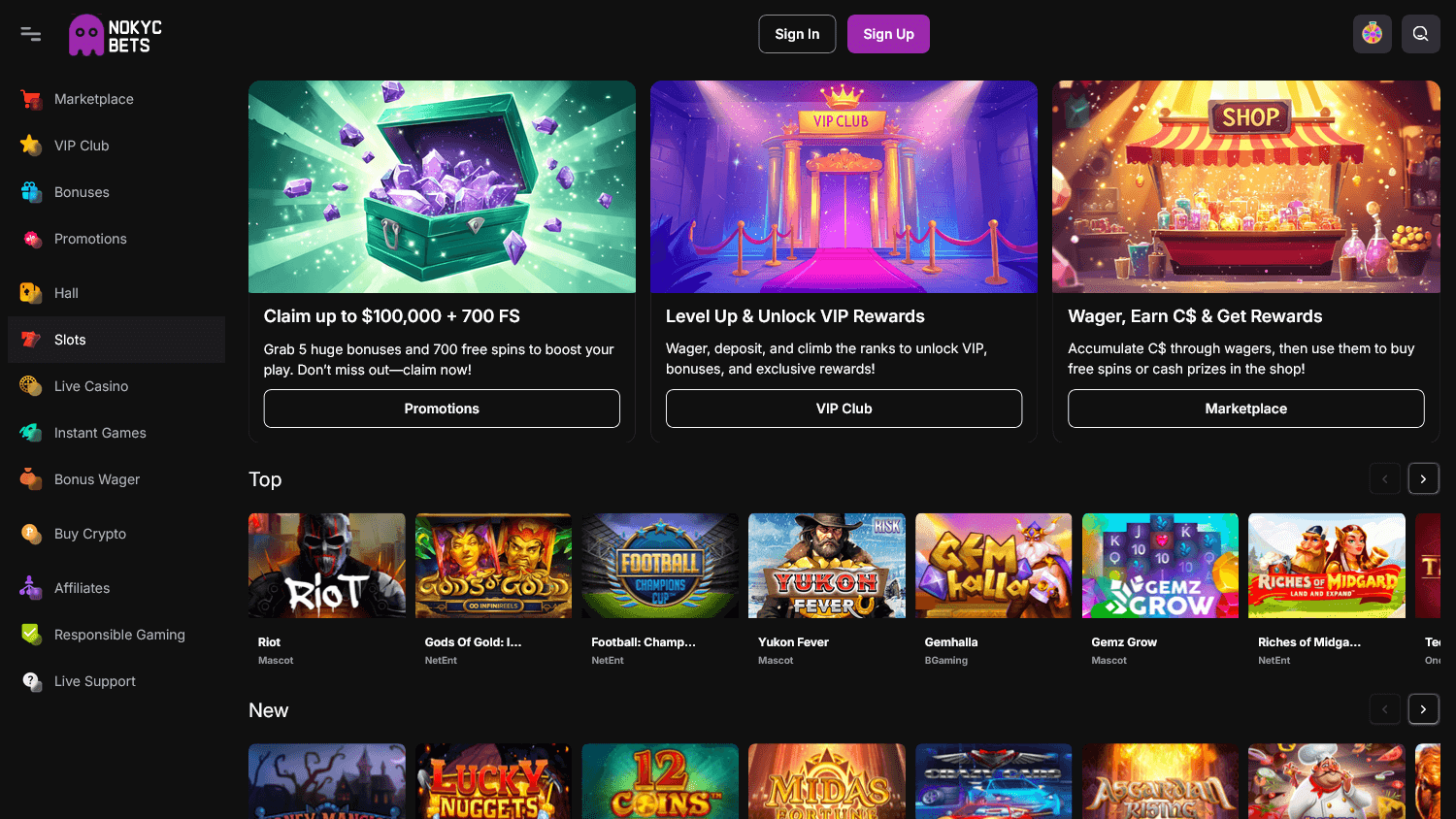 nokycbets_casino_game_gallery_desktop