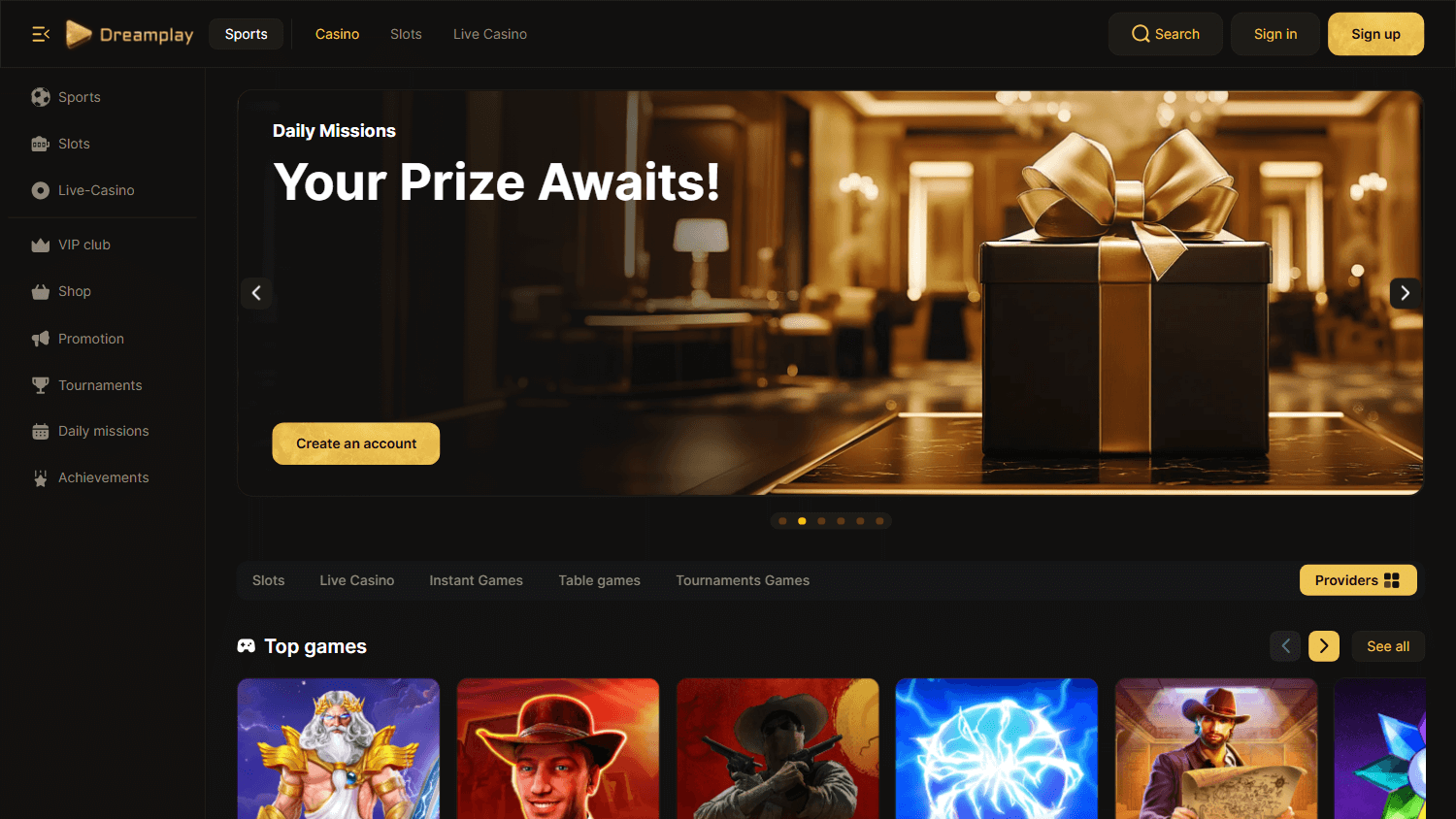 blitz.red_casino_homepage_desktop