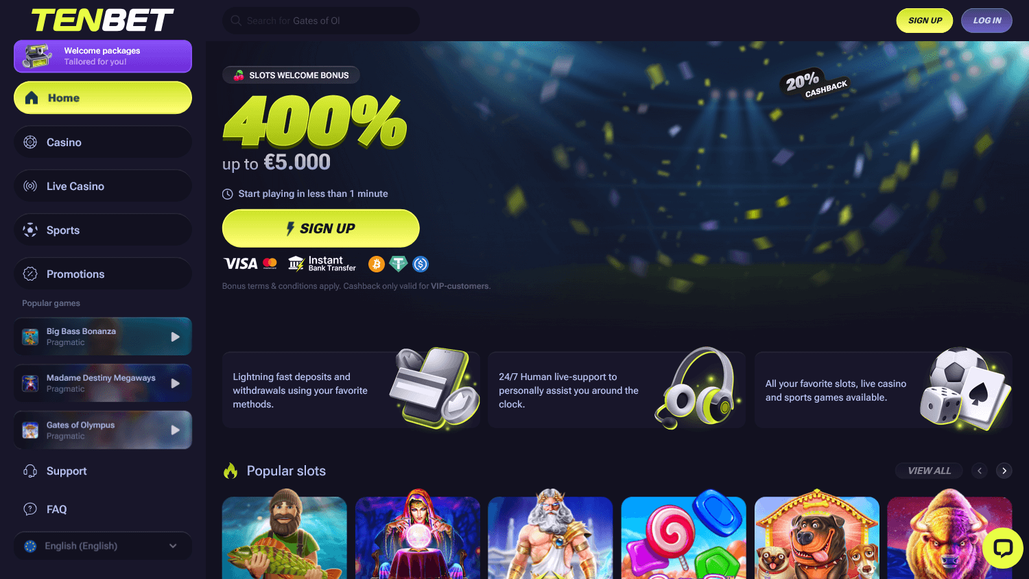 tenbet_casino_homepage_desktop