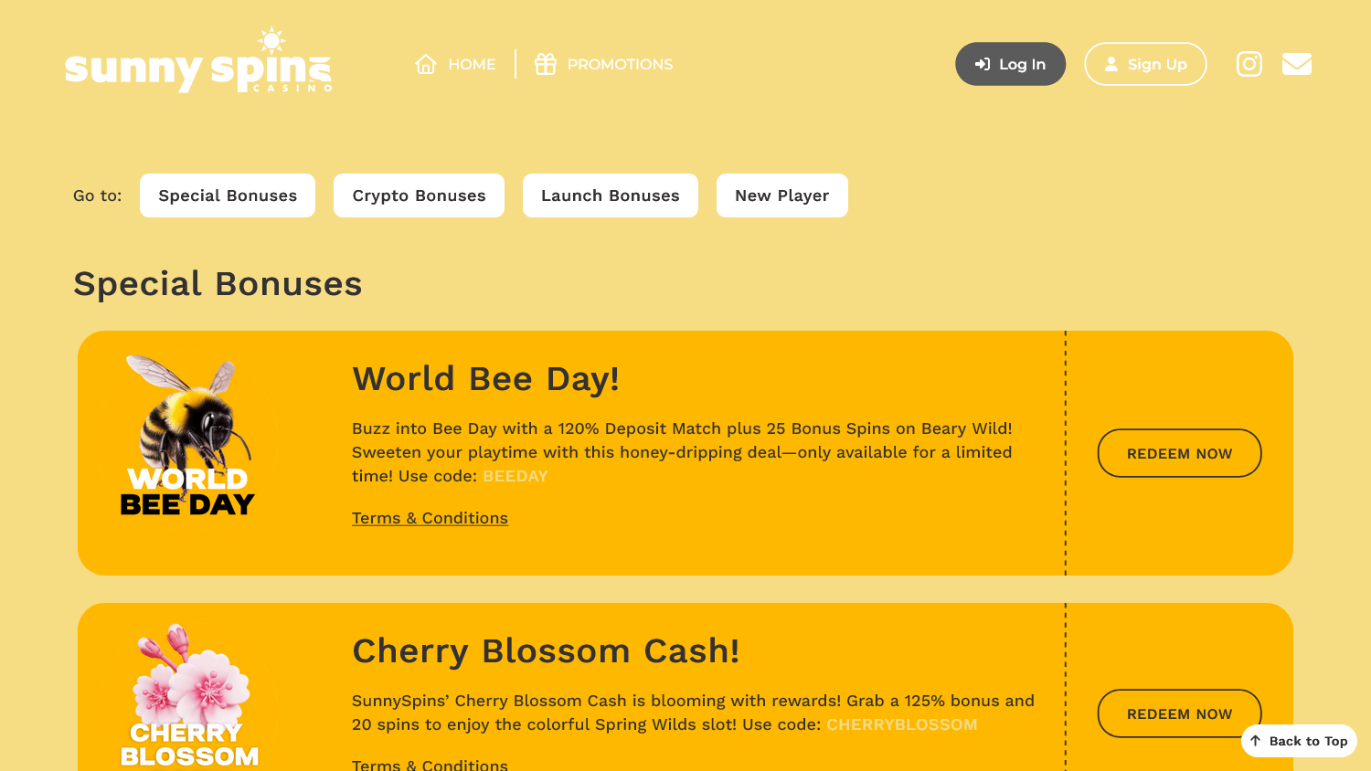 sunnyspins_casino_promotions_desktop