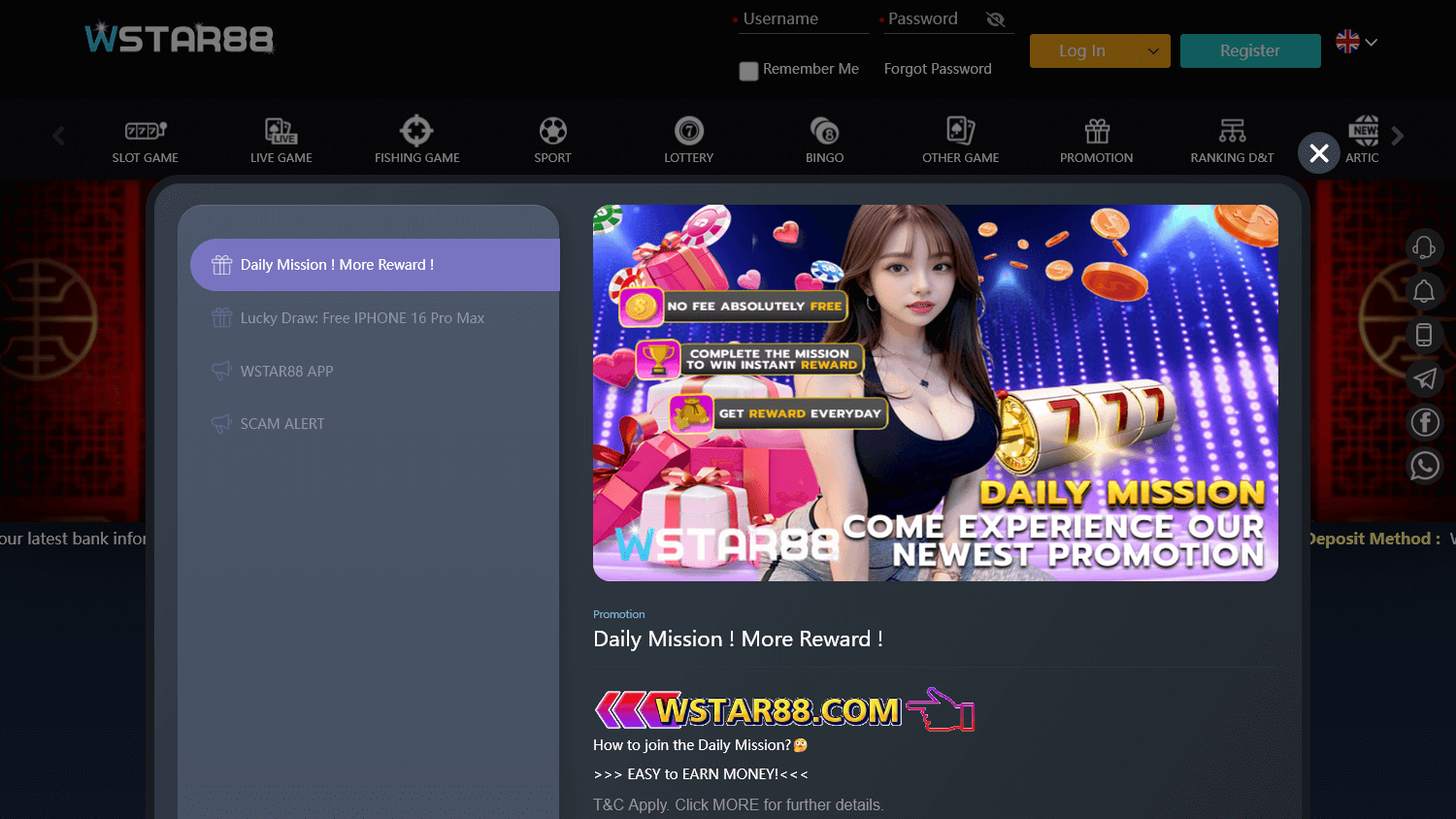 wstar88_casino_homepage_desktop