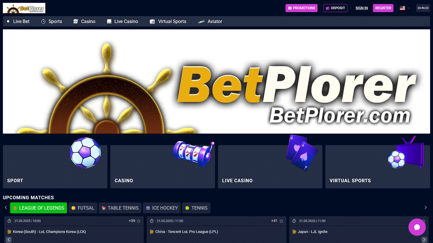 betplorer_casino_homepage_desktop
