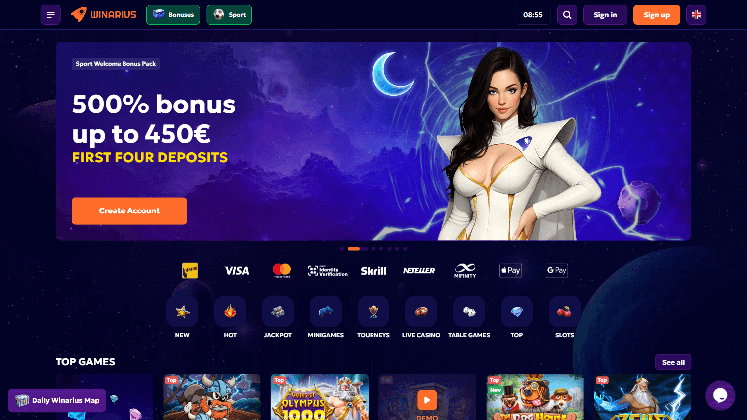 winarius_casino_homepage_desktop
