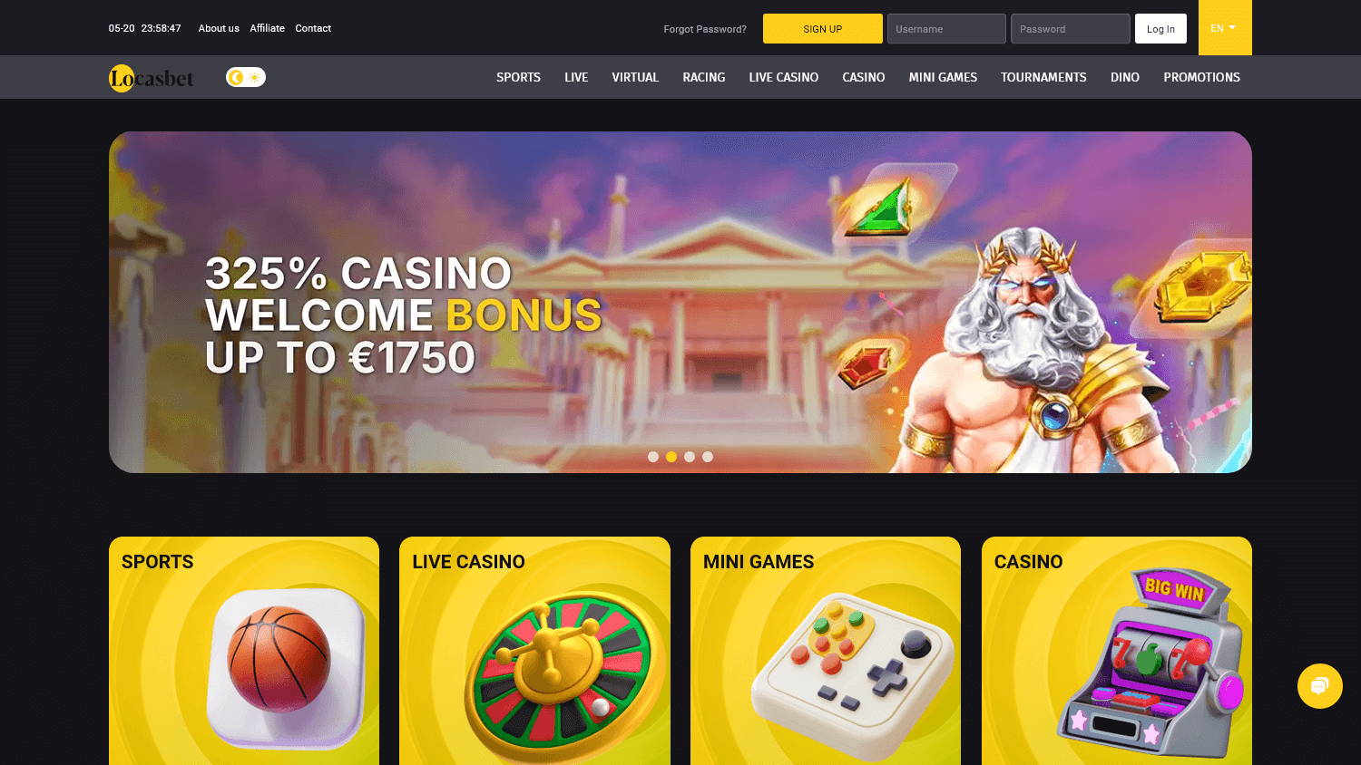 locasbet_casino_homepage_desktop