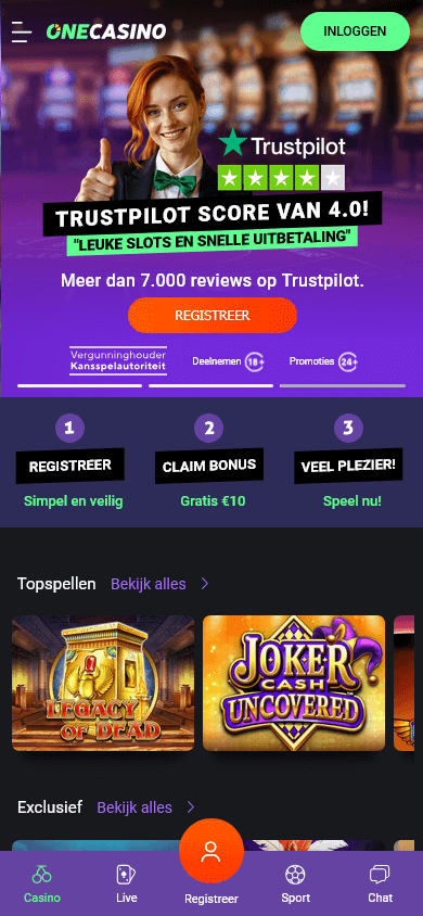 one_casino_nl_homepage_mobile