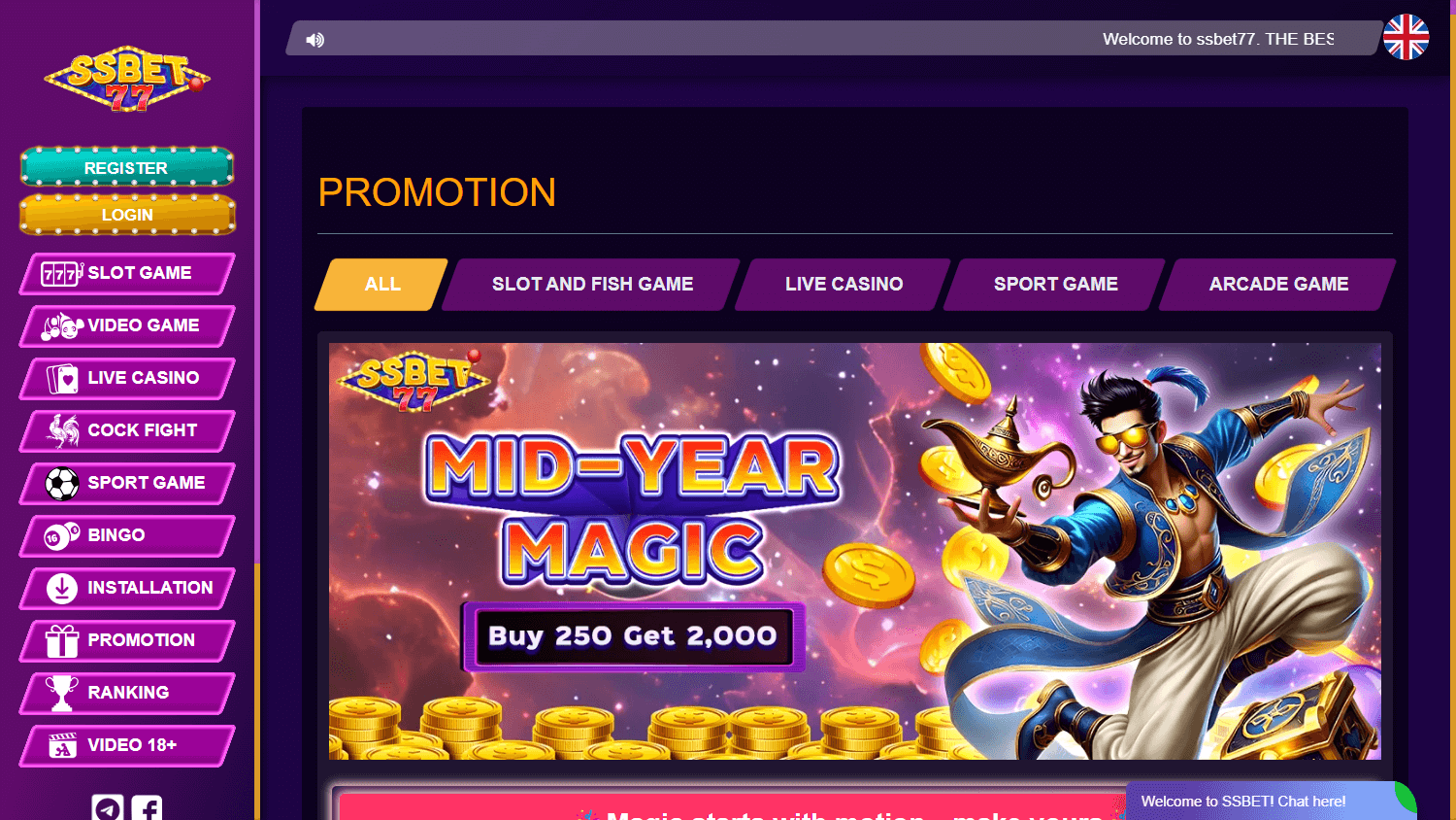 SSBET77_Casino_promotions_desktop