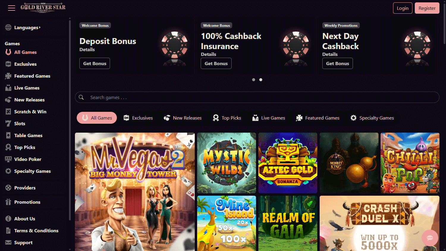 gold_river_star_casino_homepage_desktop