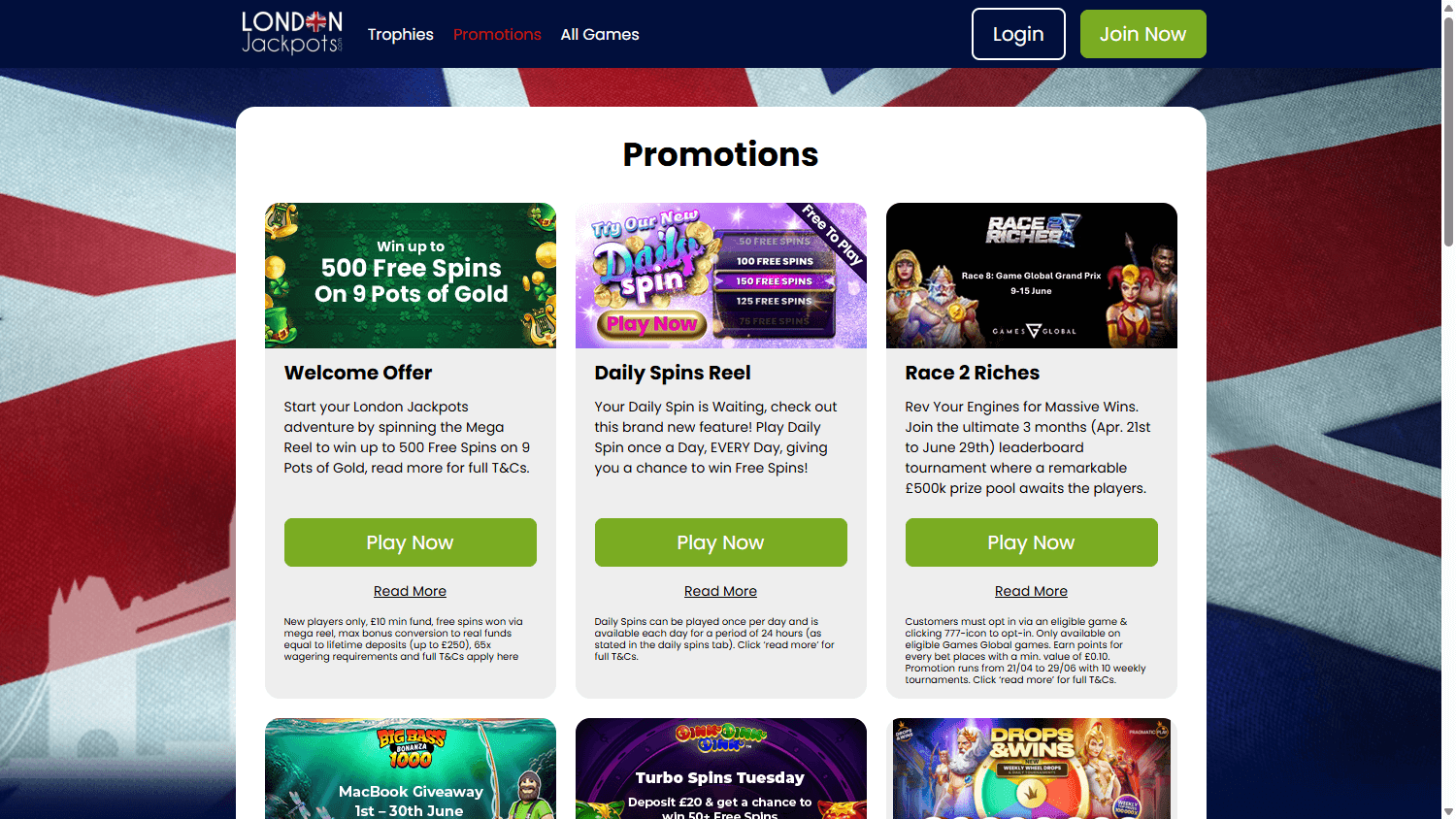 London_Jackpots_Casino_promotions_desktop