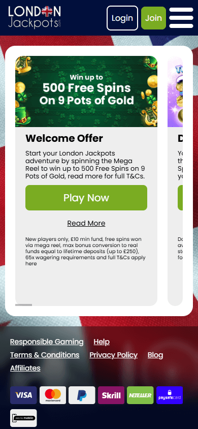 London_Jackpots_Casino_promotions_mobile
