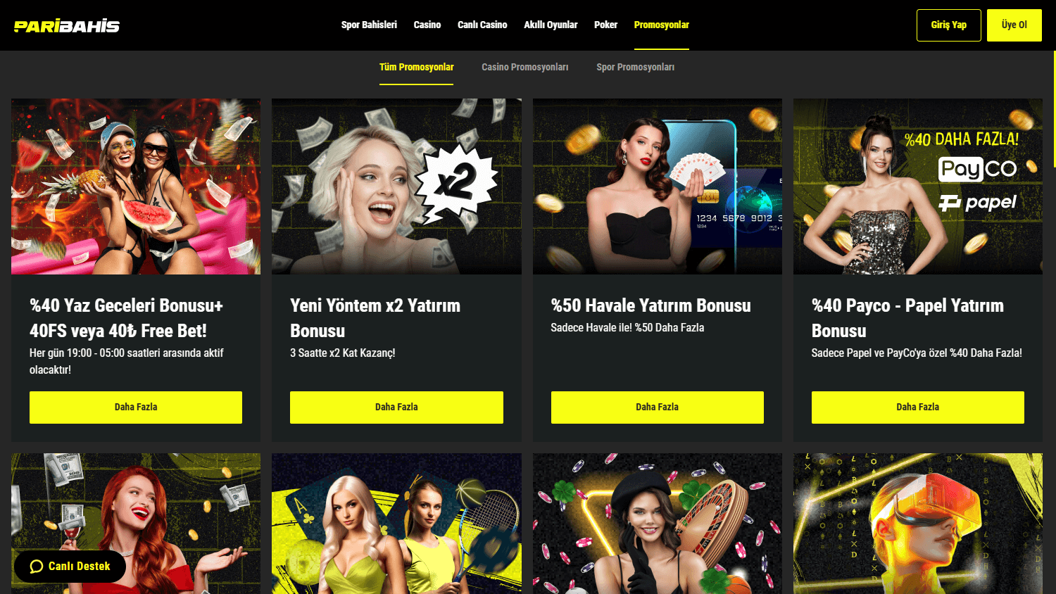 Paribahis_Casino_promotions_desktop