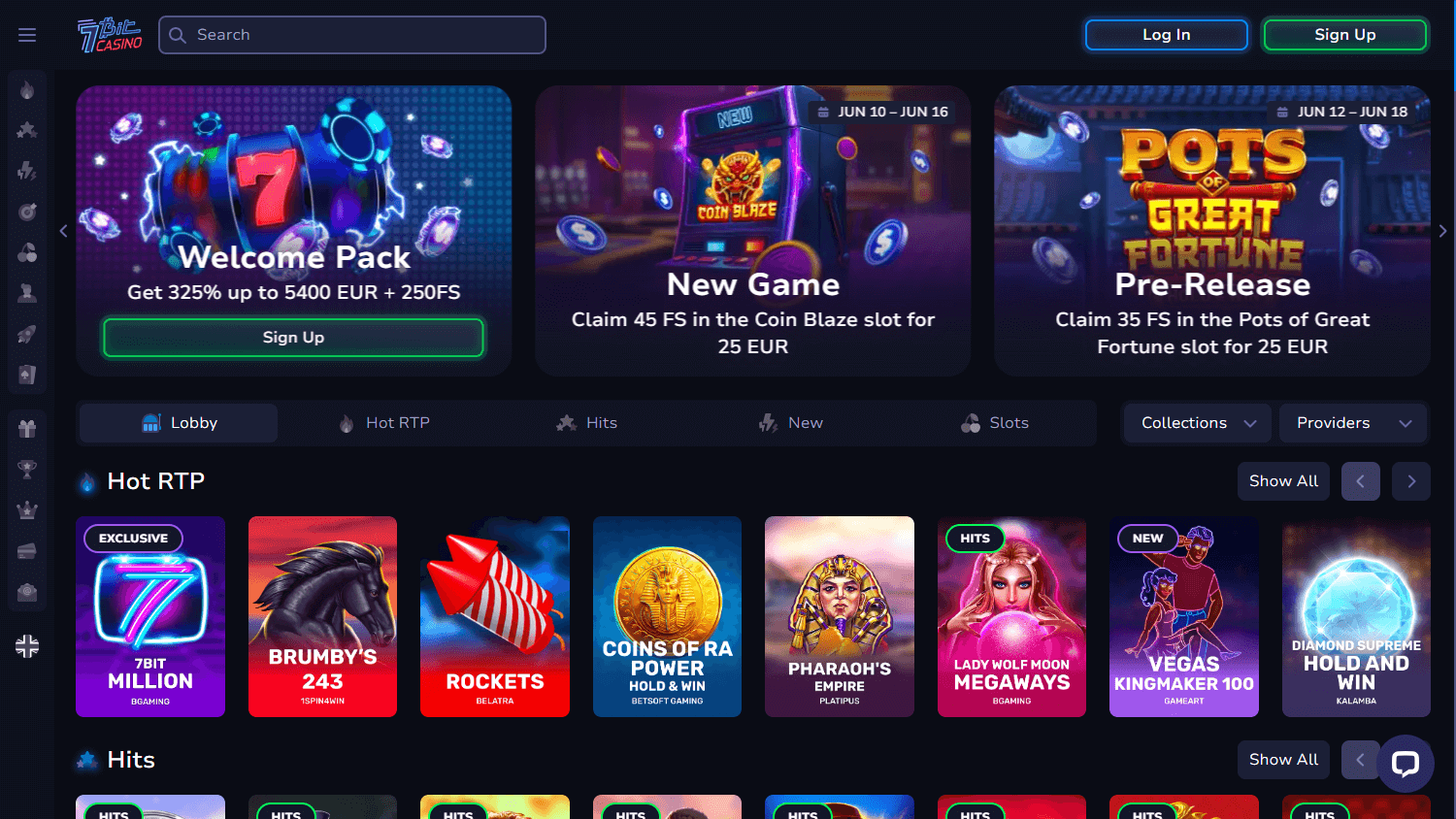 7BitCasino_homepage_desktop