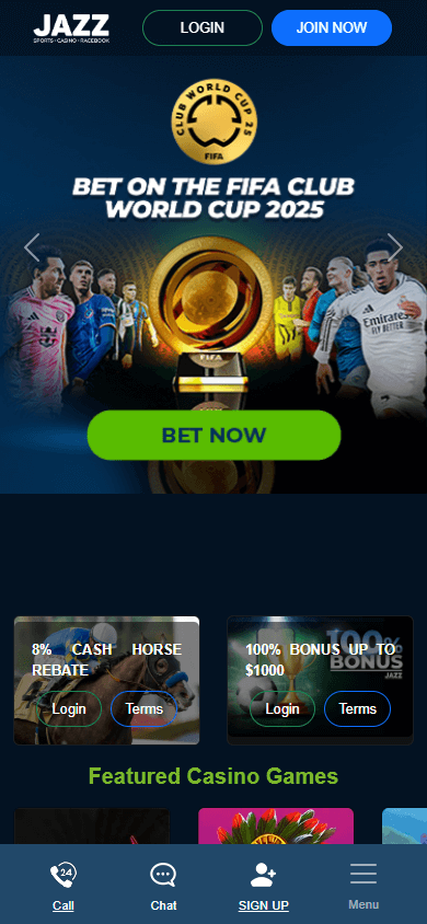 jazzsports_casino_homepage_mobile