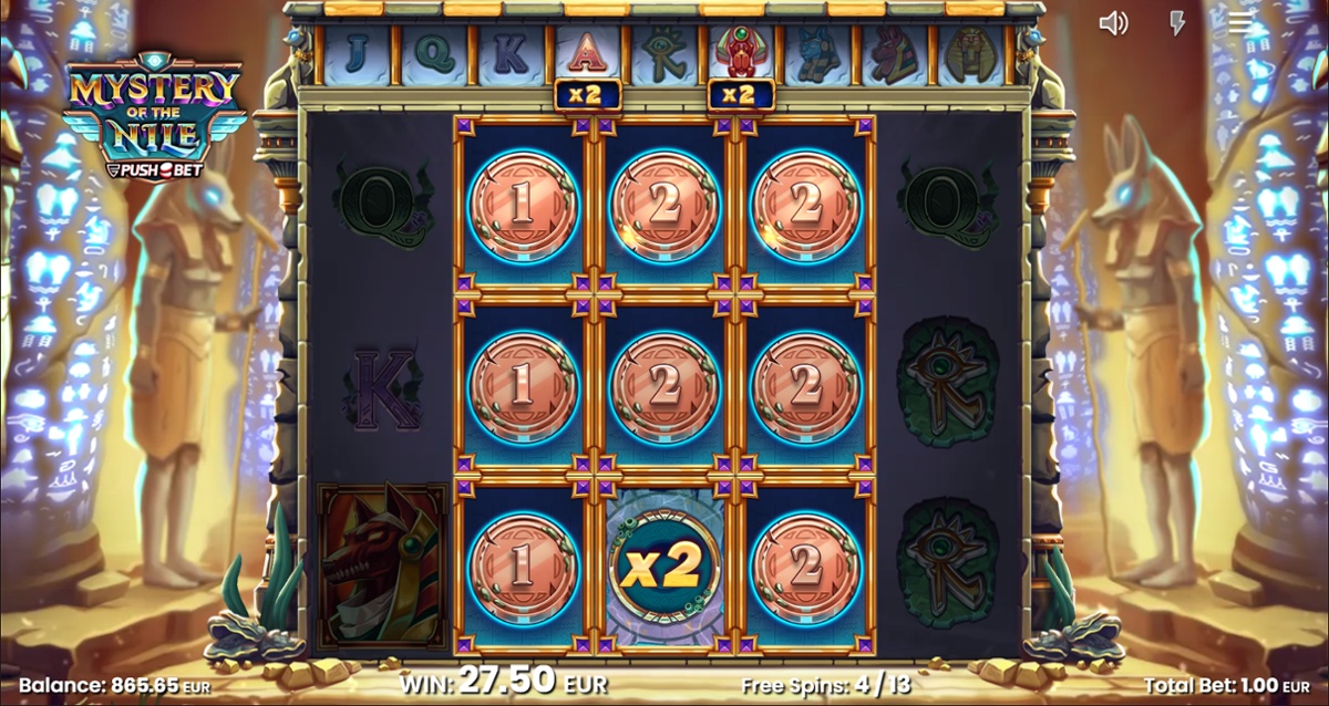 Mystery of the Nile - Pharaoh Reveal feature