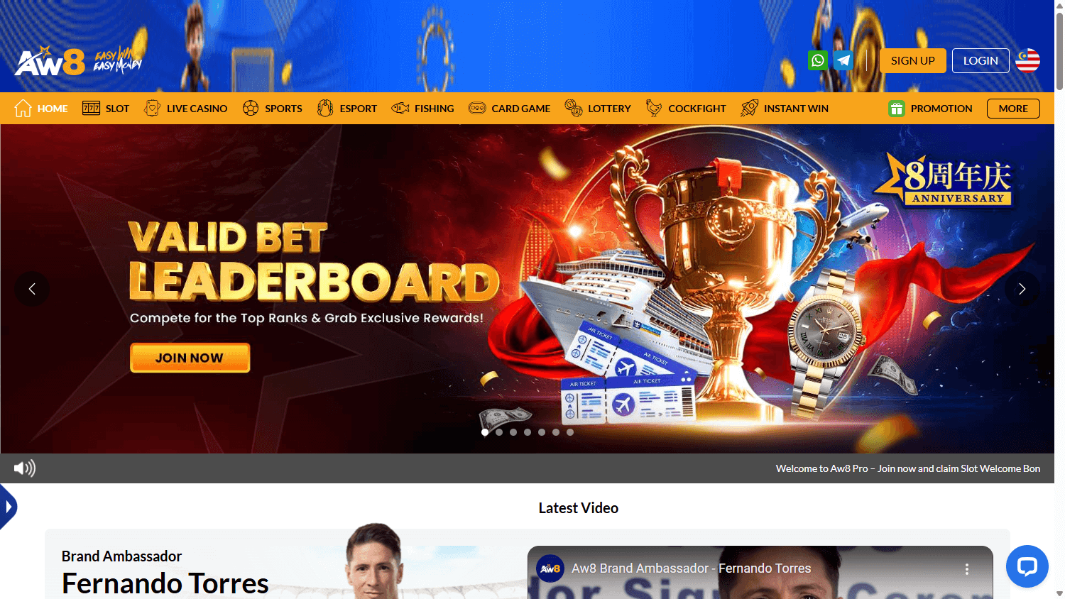 AceWin8_Casino_homepage_desktop