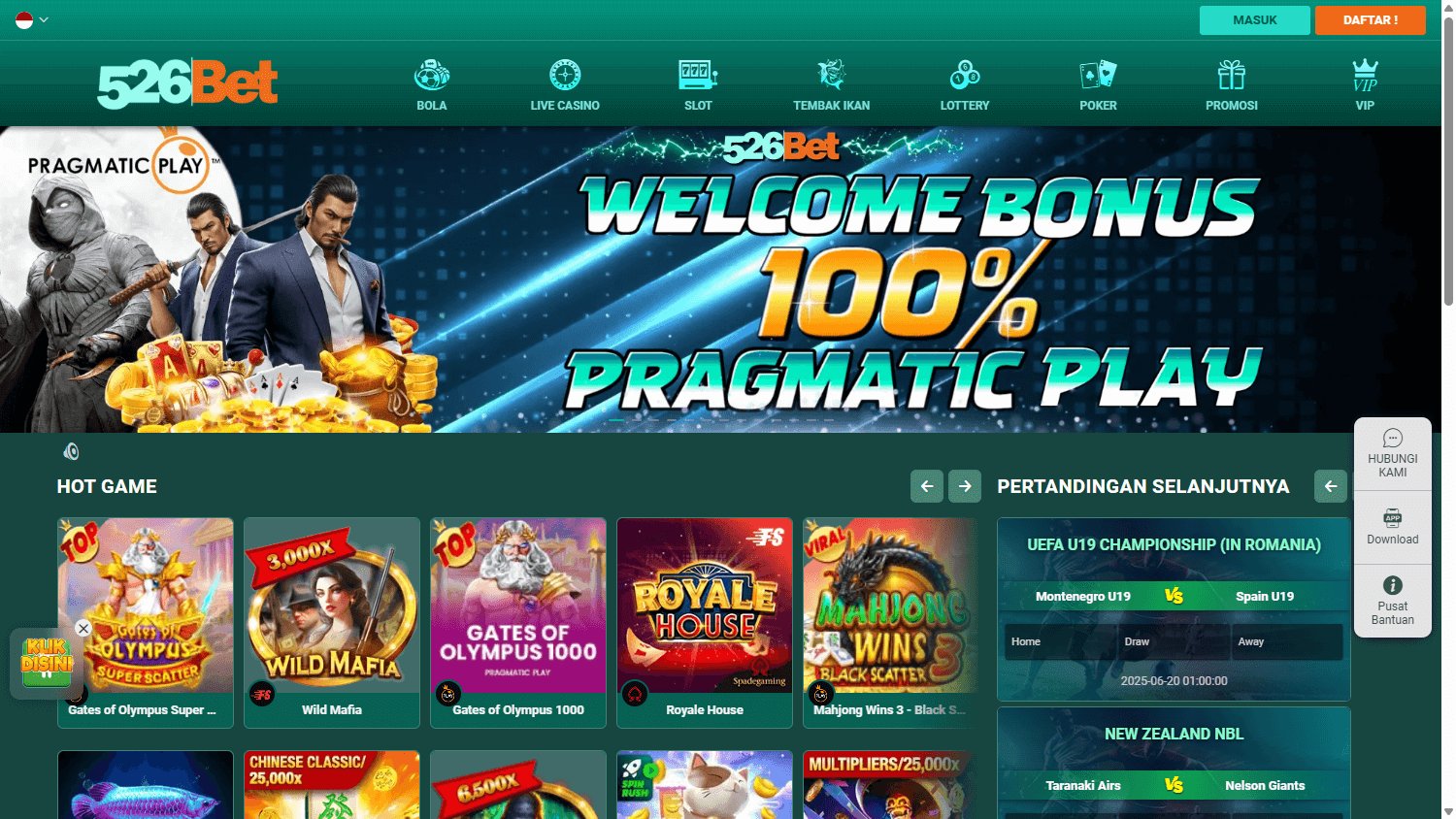 526bet_casino_homepage_desktop