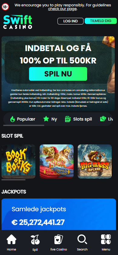 Swift_Casino_DK_homepage_mobile