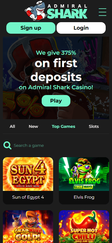 Admiral_Shark_Casino_homepage_mobile