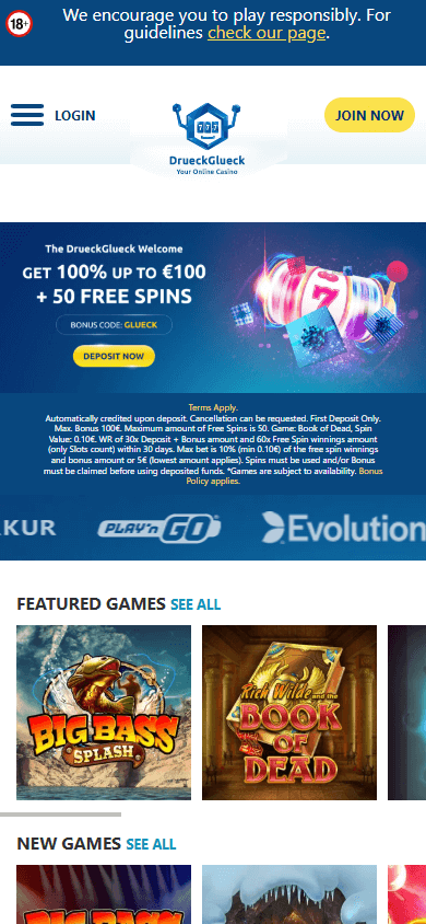 drueckglueck_casino_homepage_mobile