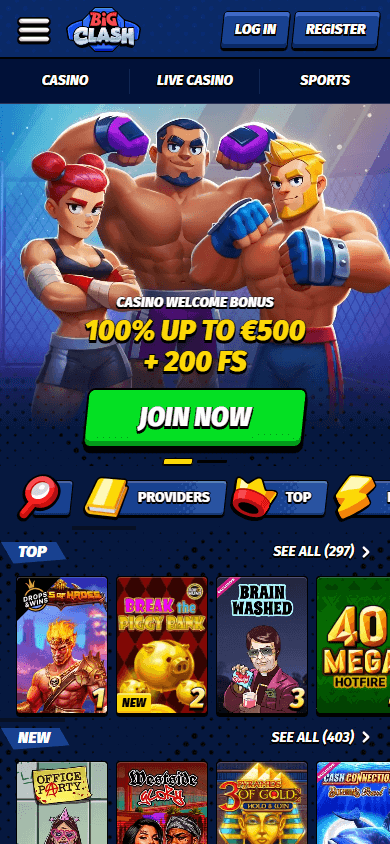 bigclash_casino_homepage_mobile