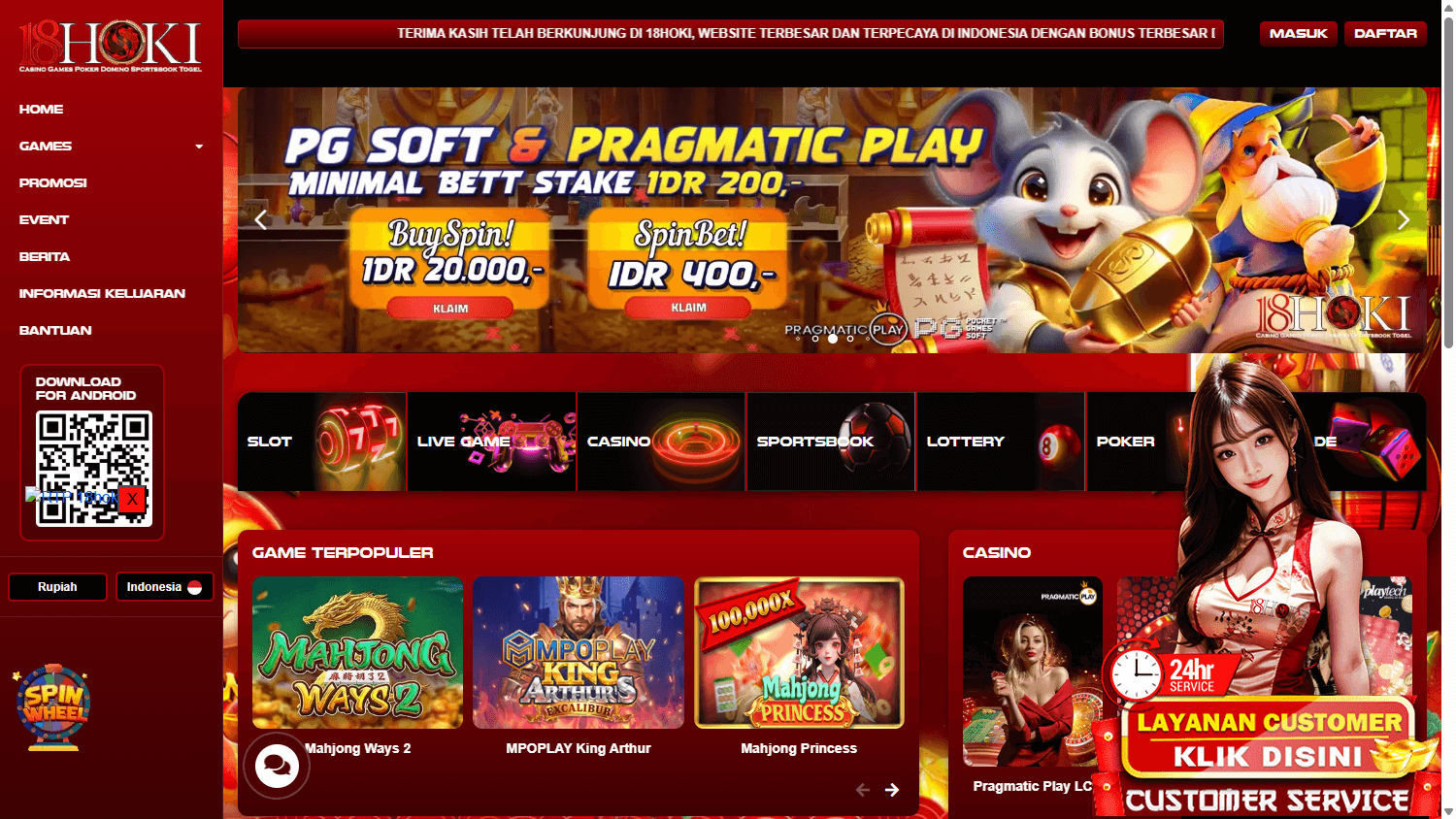 18HOKI_casino_homepage_desktop