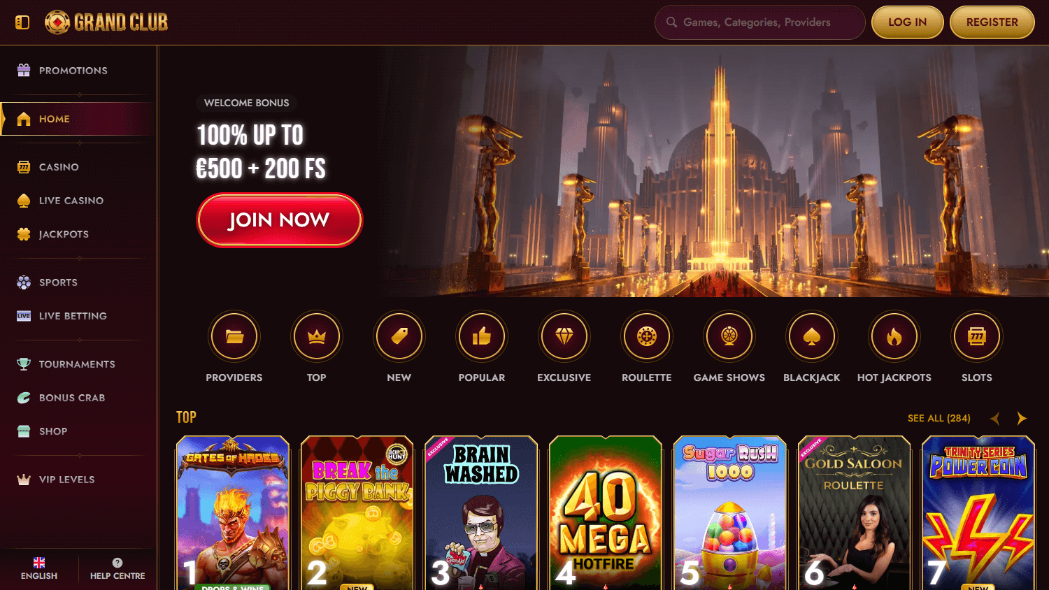 grandclub_casino_homepage_desktop