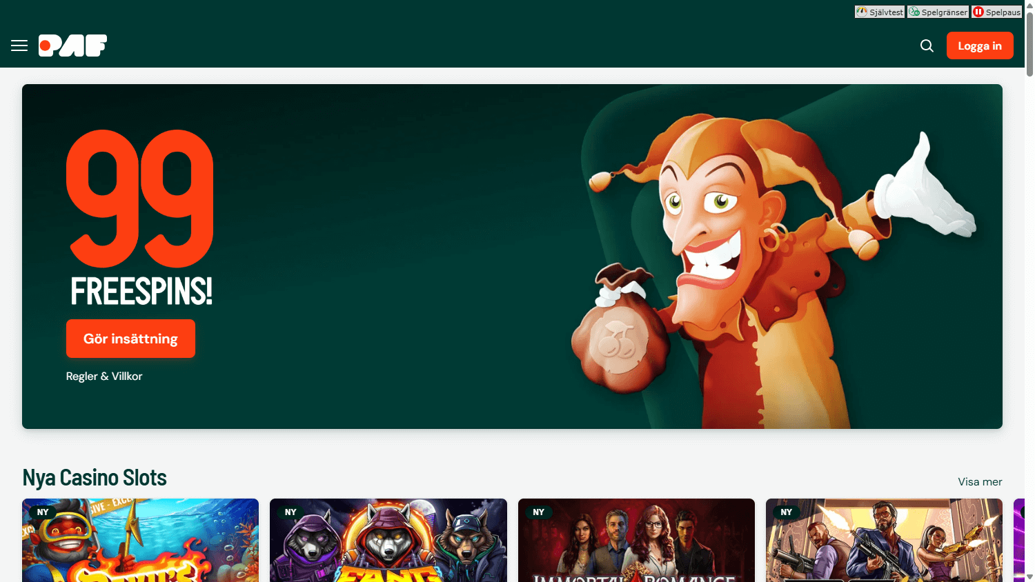 Paf_Casino_SE_homepage_desktop