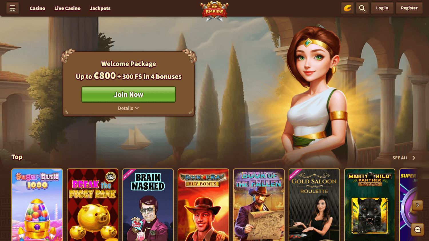 myempire_casino_homepage_desktop