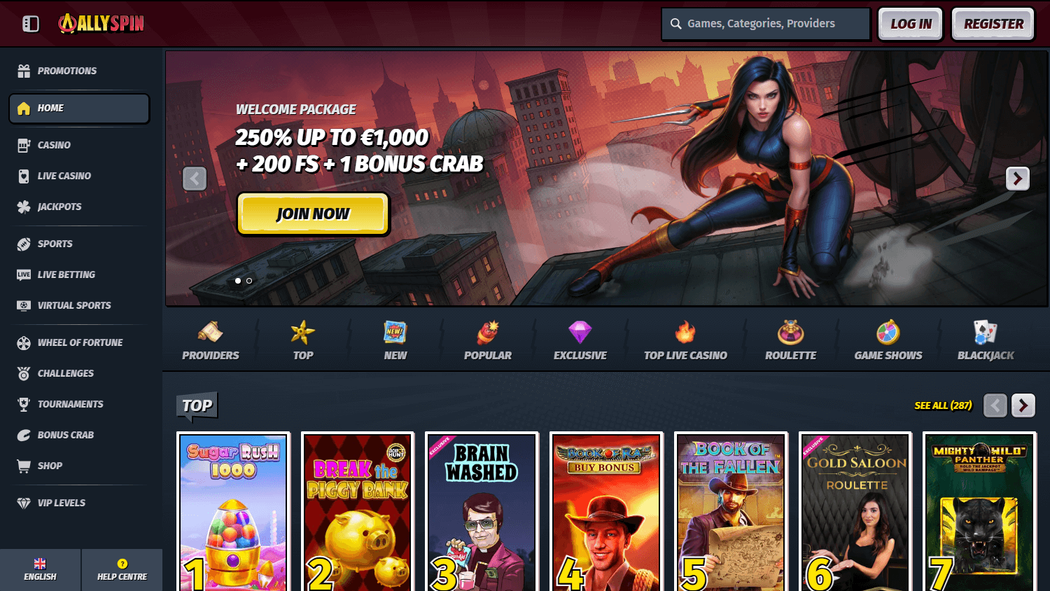 allyspin_casino_homepage_desktop