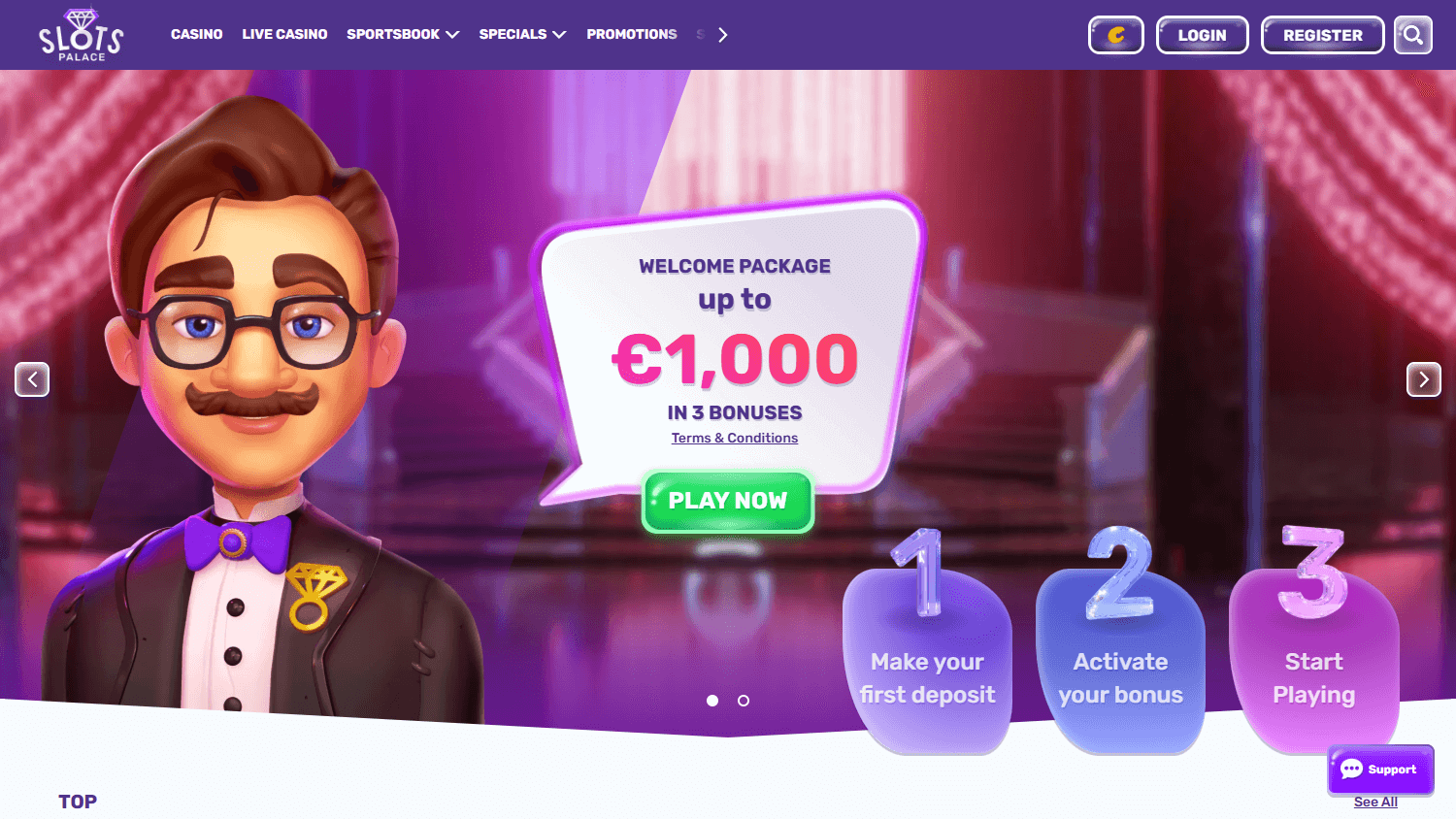 slotspalace_casino_homepage_desktop