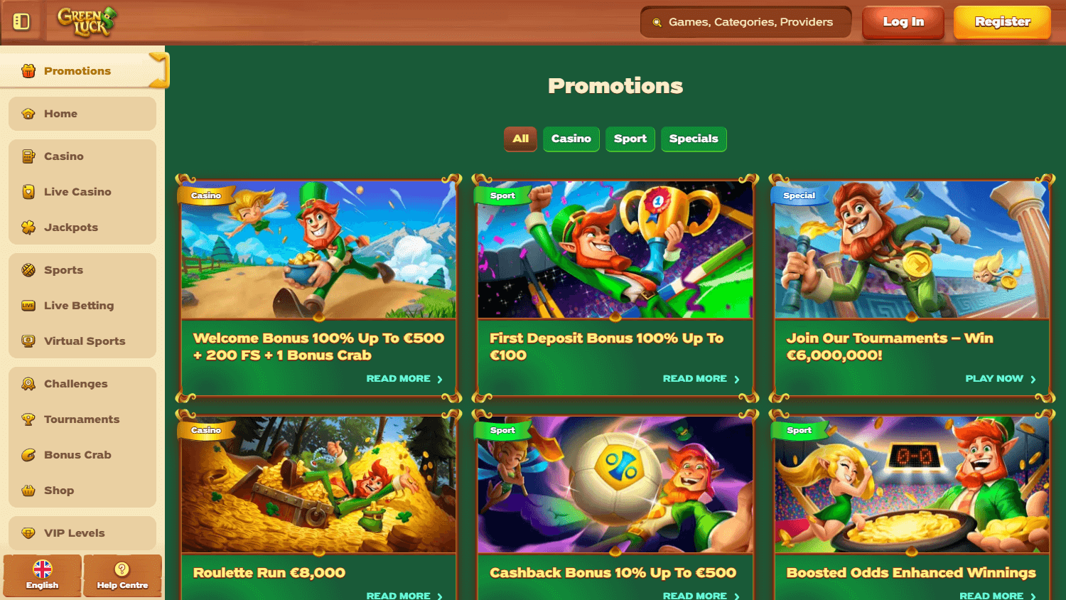 green_luck_casino_promotions_desktop