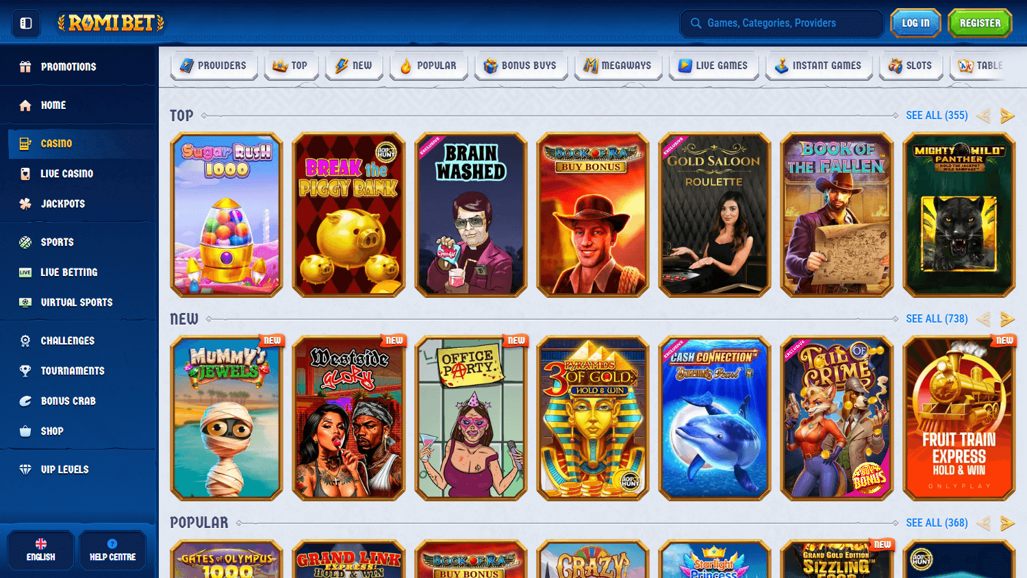 romibet_casino_game_gallery_desktop