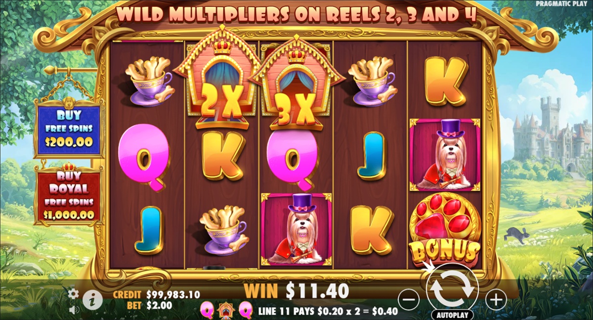 The Dog House: Royal Hunt - Multipliers win