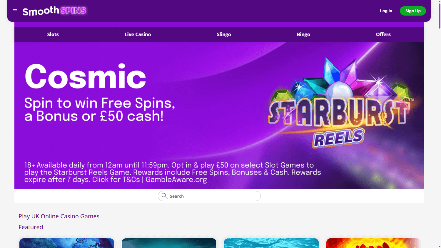 smooth_spins_casino_homepage_desktop
