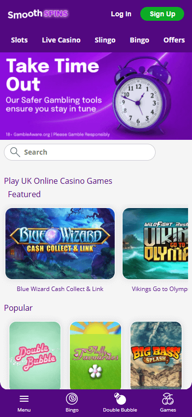 smooth_spins_casino_homepage_mobile