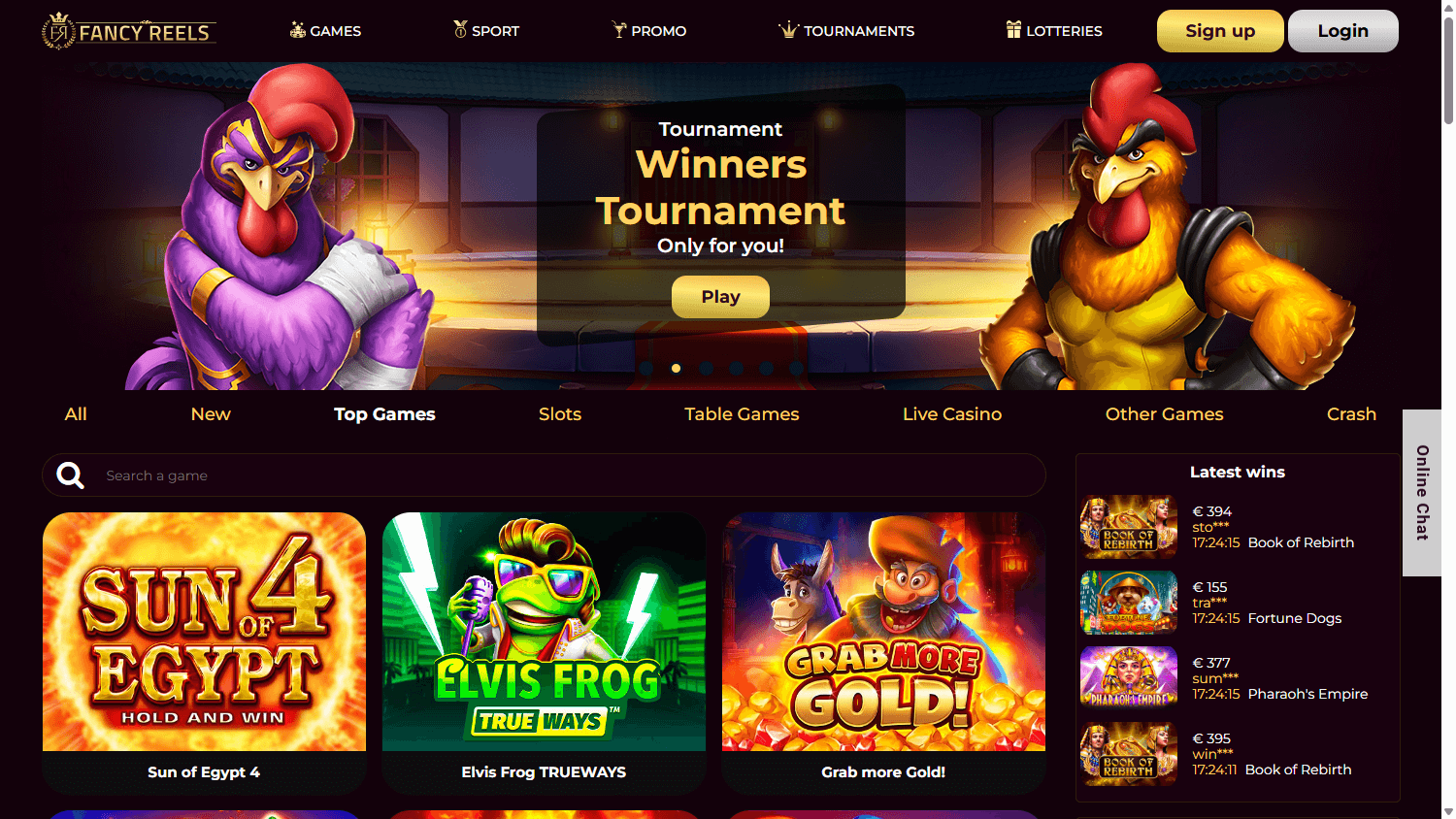 fancy_reels_casino_homepage_desktop