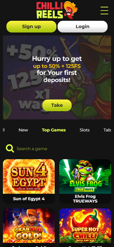 chilli_reels_casino_homepage_mobile