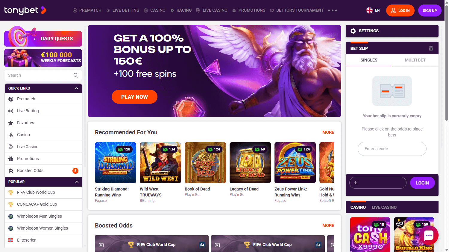 tonybet_casino_homepage_desktop