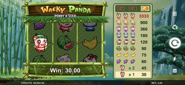 Wacky Panda Win