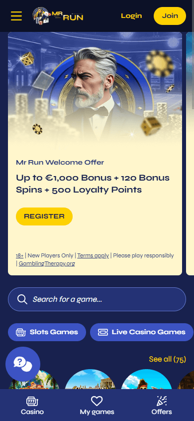 mrrun_casino_homepage_mobile