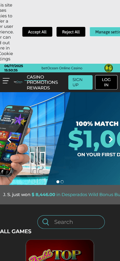betocean_online_casino_homepage_mobile