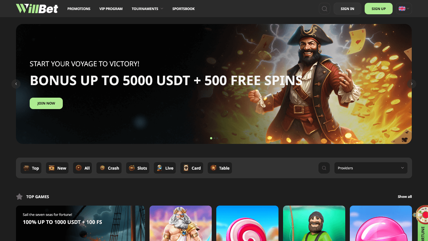 willbet_casino_homepage_desktop