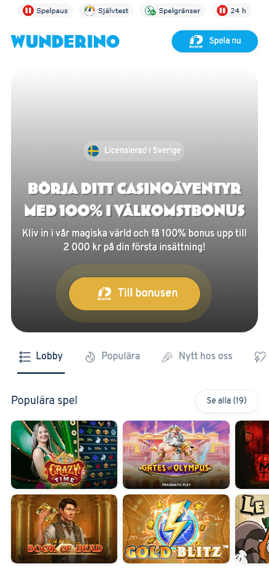 wunderino_casino_se_homepage_mobile