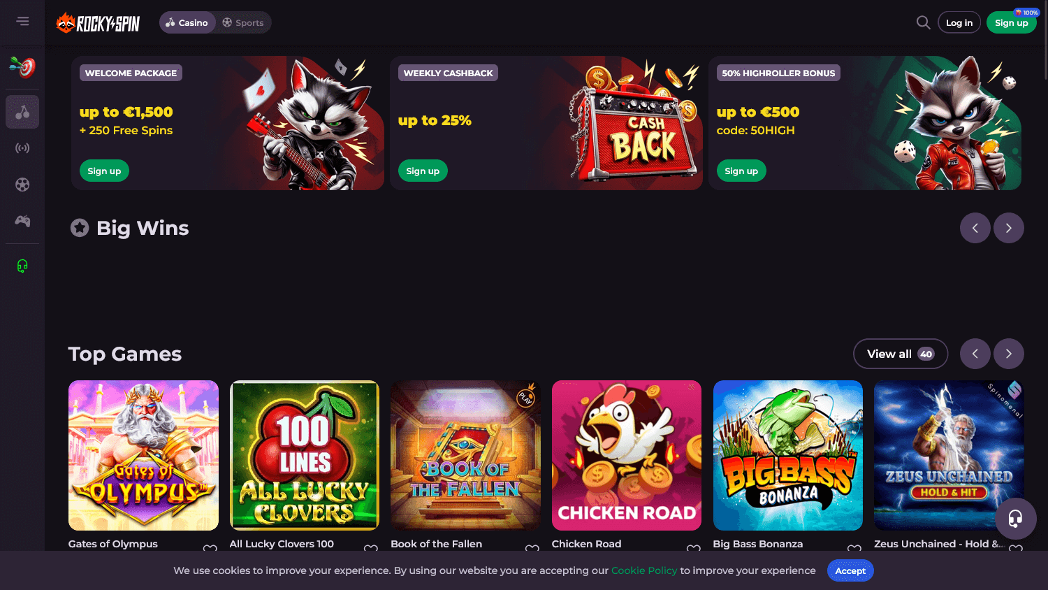 rockyspin_casino_homepage_desktop