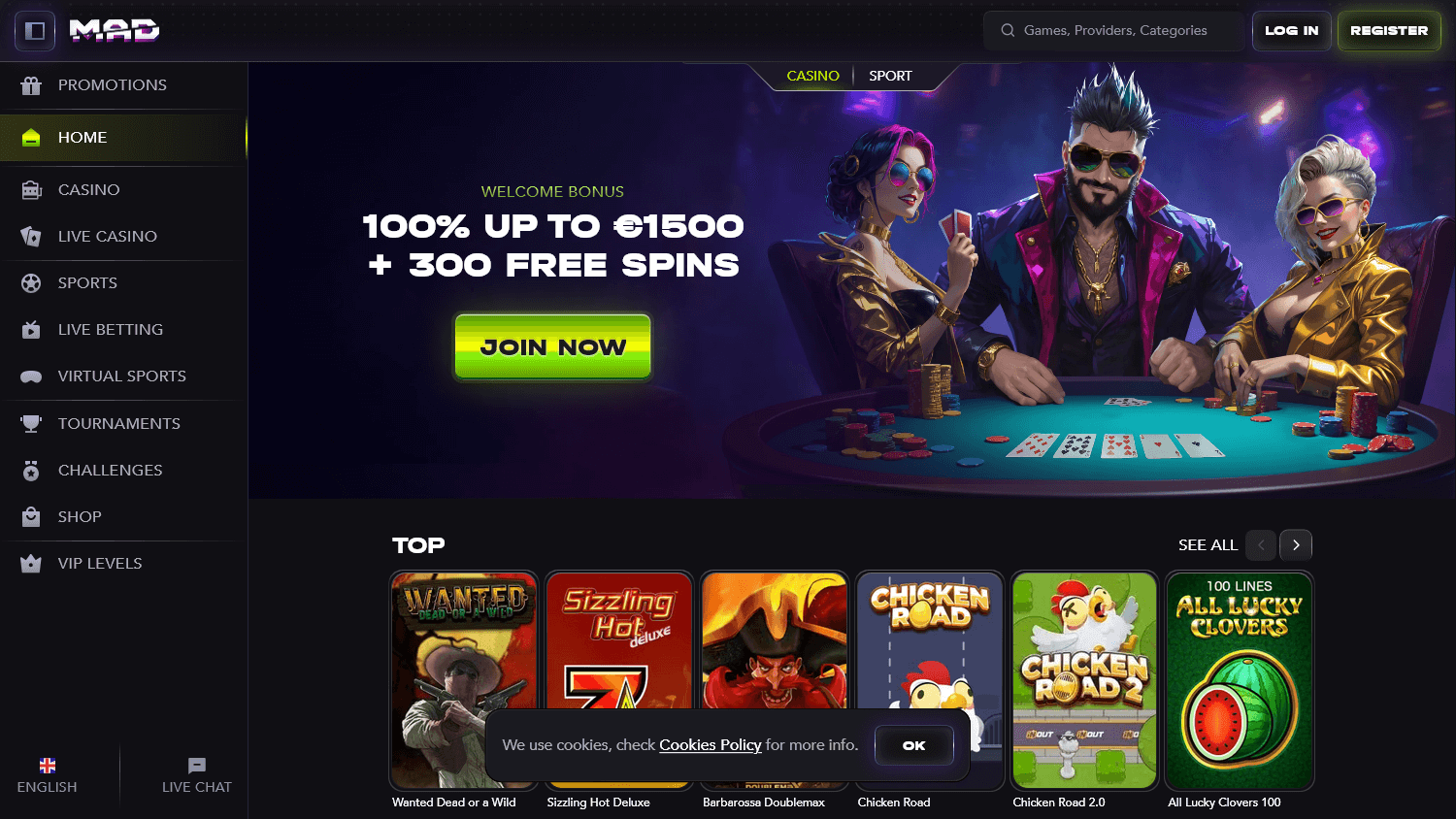 madcasino_homepage_desktop