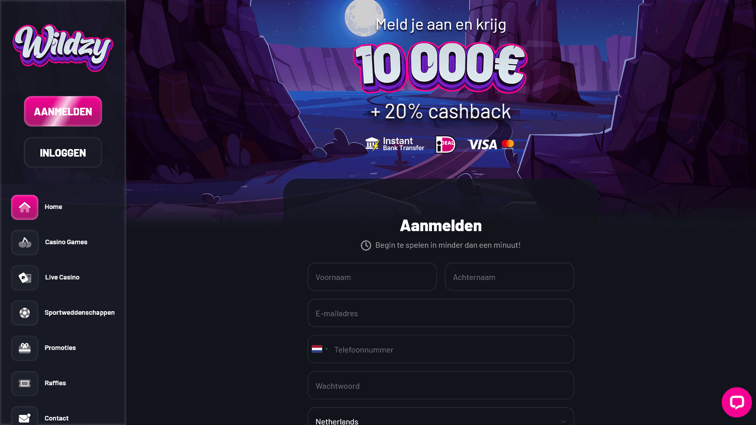 wildzy.io_casino_homepage_desktop