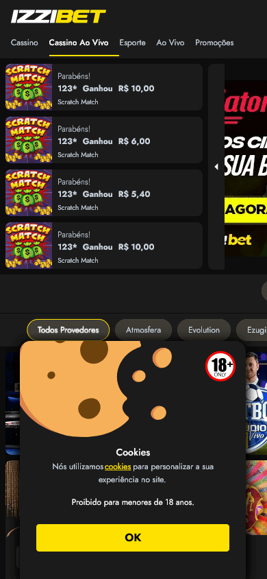 izzibet_casino_homepage_mobile